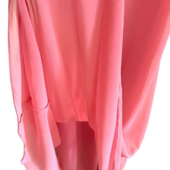 NWT J Kara Women's Geometrical Capelet Beaded Maxi Dress Coral v neck sz 18‎ - Picture 13 of 13